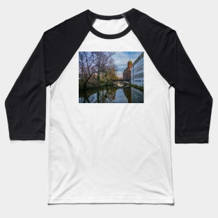 Bridge over the River Wensum in the city of Norwich on a dull and overcast winter's day Baseball T-Shirt